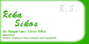 reka sikos business card